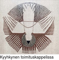 Kyyhkynen toimituskappelissa